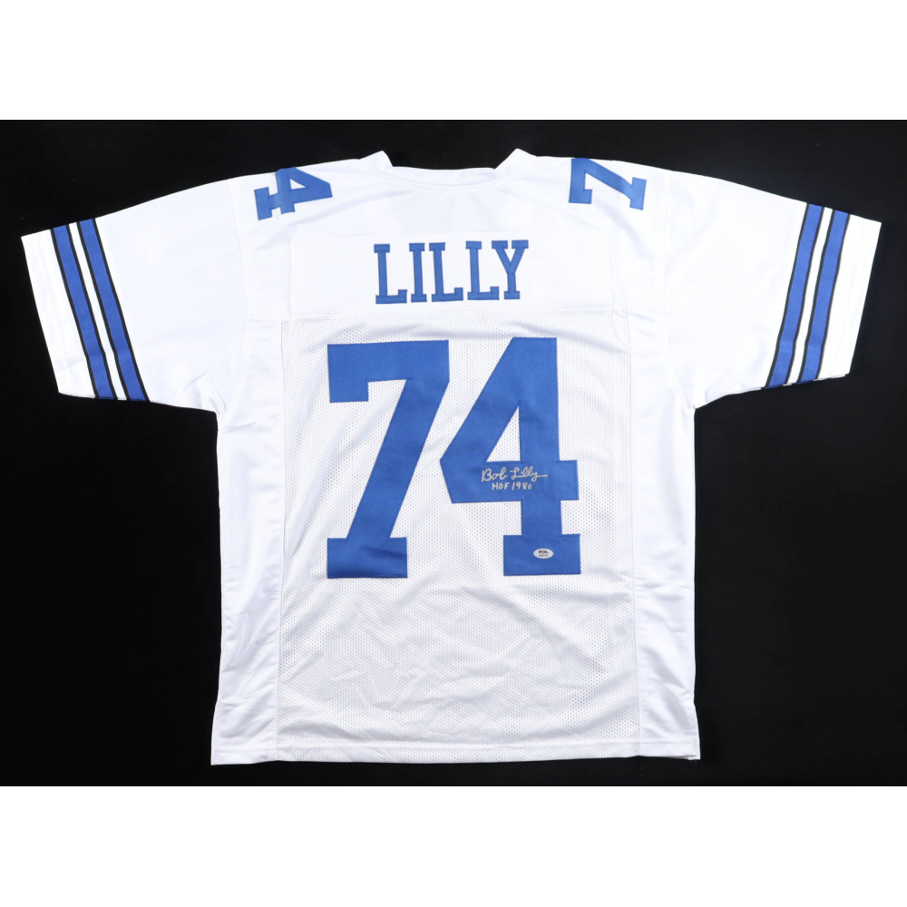 Bob Lilly Signed Jersey Inscribed "HOF 1980" (PSA) at PristineAuction.com