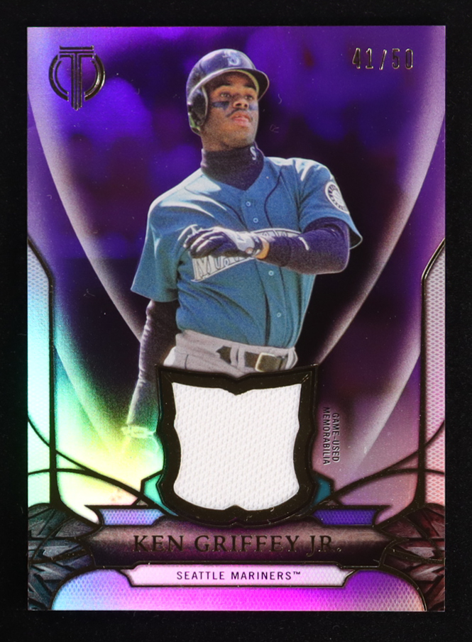 Ken Griffey Jr. 2016 Topps Tribute Relics Purple #TRKG #41/50 at PristineAuction.com Ken Griffey Jr. 2016 Topps Tribute Relics Purple #TRKG #41/50 at PristineAuction.com