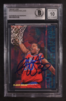 Rasheed Wallace Signed 1995-96 Fleer #316 RC (BGS Encapsulated) at PristineAuction.com
