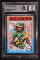 Lawrence Butler Signed 2024 Topps Heritage #148 RC (BGS Encapsulated) at PristineAuction.com