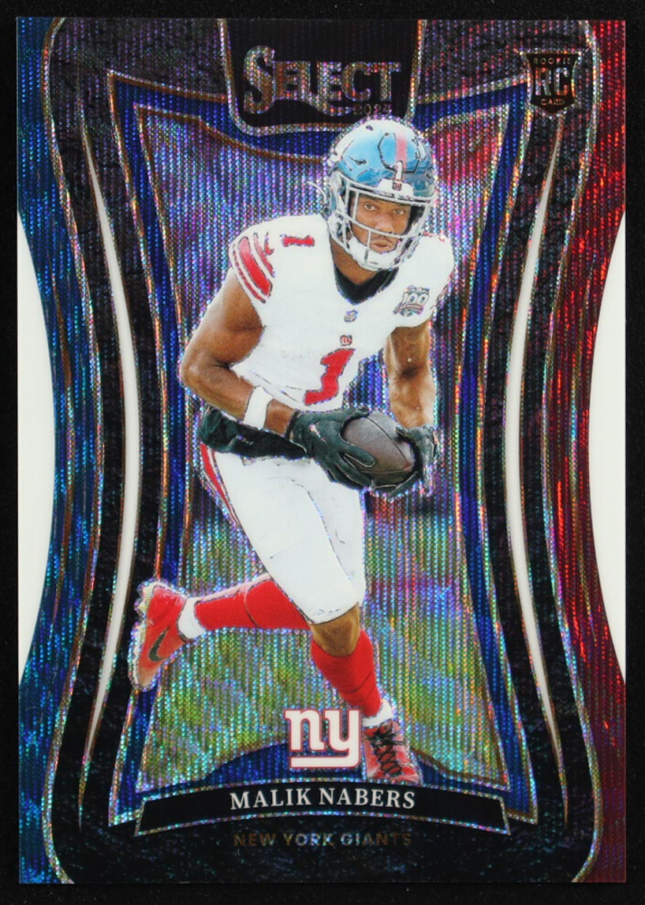 Malik Nabers 2024 Select Prizm Tri Color #381 RC #9/149