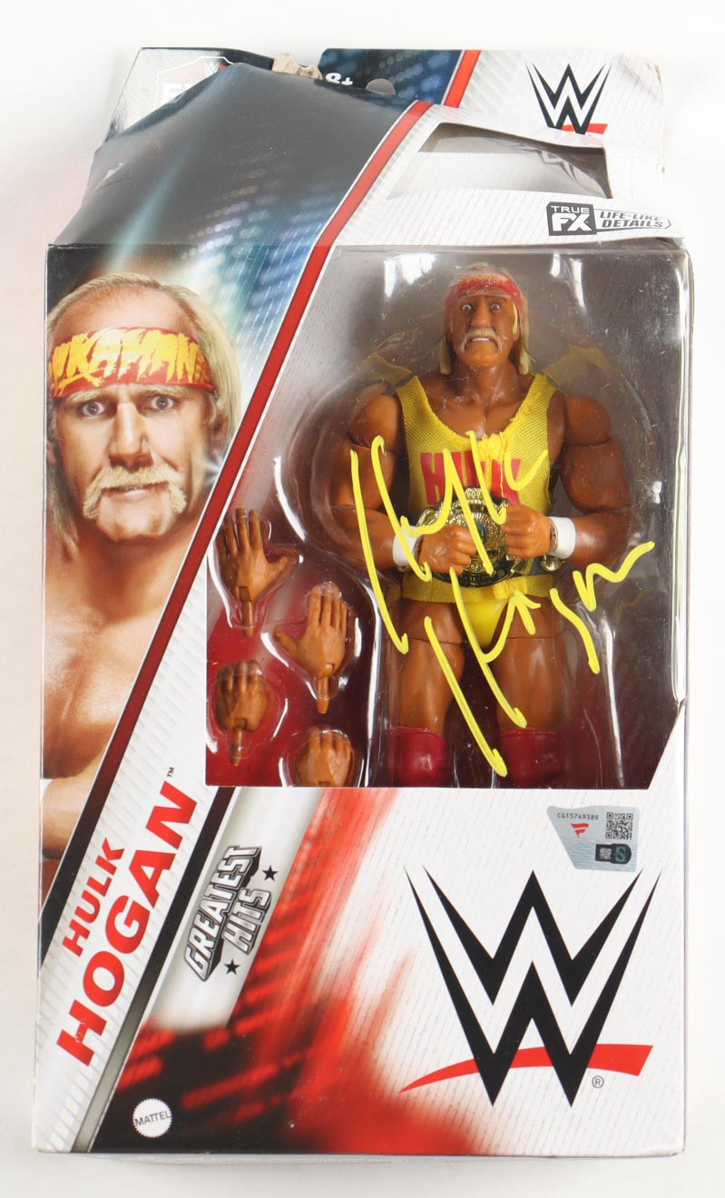 Hulk Hogan Signed WWE Greatest Hits Elite Collection Action Figure (Fanatics) at PristineAuction.com Hulk Hogan Signed WWE Greatest Hits Elite Collection Action Figure (Fanatics) at PristineAuction.com