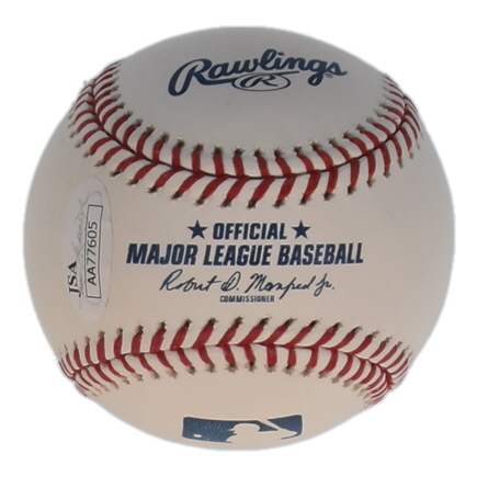 Bill Mazeroski Signed OML Baseball Inscribed "HOF 01" (JSA) at PristineAuction.com Bill Mazeroski Signed OML Baseball Inscribed "HOF 01" (JSA) at PristineAuction.com