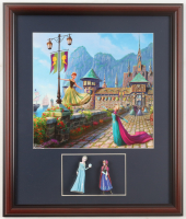 Thomas Kinkade "Frozen" Custom Framed Print Display with Set of (2) Figurines at PristineAuction.com