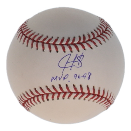 Juan Gonzalez Signed OML Baseball Inscribed "MVP 96-98" (Beckett & MAB) at PristineAuction.com Juan Gonzalez Signed OML Baseball Inscribed "MVP 96-98" (Beckett & MAB) at PristineAuction.com