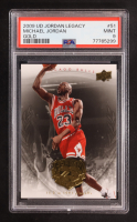 Michael Jordan 2009-10 Upper Deck Michael Jordan Legacy Collection Gold #51 (PSA 9) at PristineAuction.com