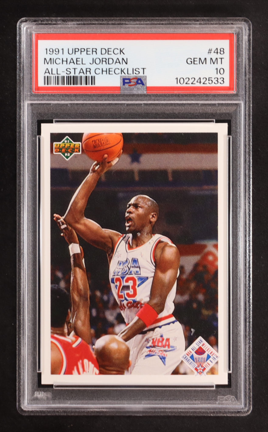 Michael Jordan 1991-92 Upper Deck AS CL #48 (PSA 10) at PristineAuction.com Michael Jordan 1991-92 Upper Deck AS CL #48 (PSA 10) at PristineAuction.com