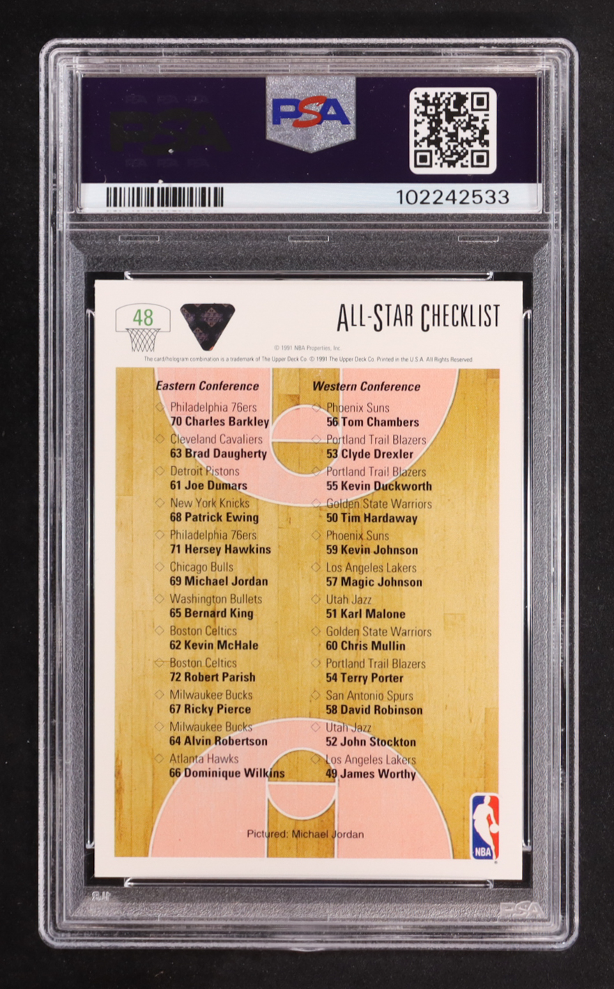 Michael Jordan 1991-92 Upper Deck AS CL #48 (PSA 10) at PristineAuction.com Michael Jordan 1991-92 Upper Deck AS CL #48 (PSA 10) at PristineAuction.com