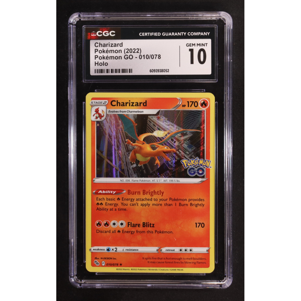 Charizard 2022 Pokemon GO #010 (CGC 10) at PristineAuction.com