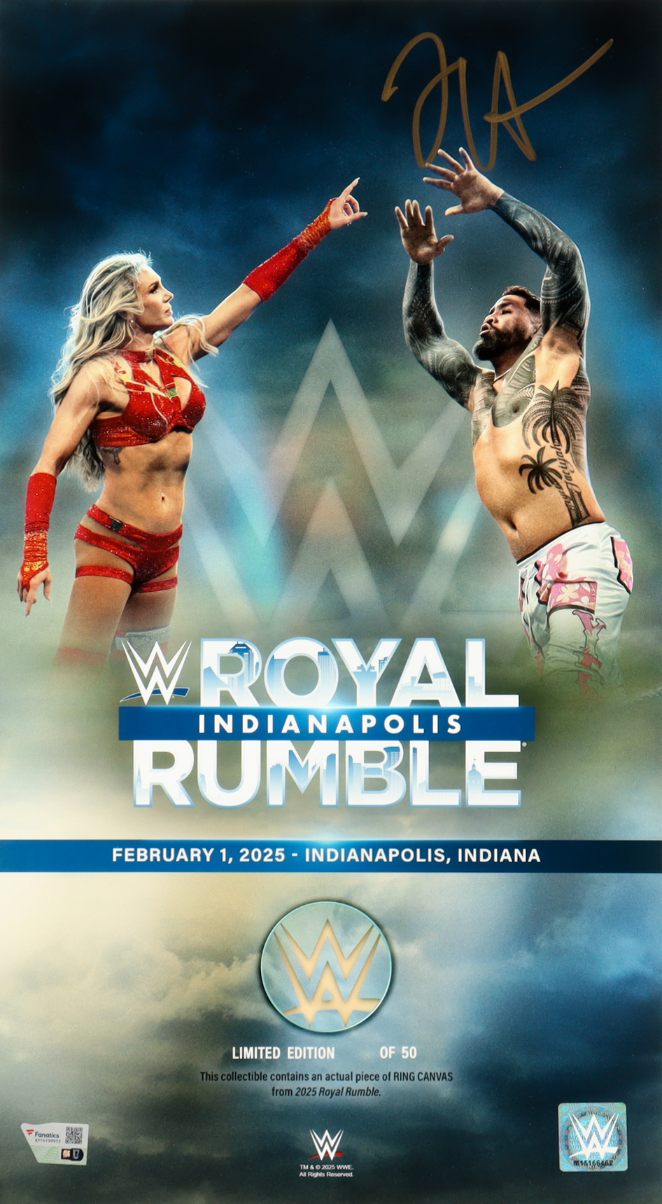 Jey Uso Signed WWE 10x18 Photo (Fanatics) at PristineAuction.com Jey Uso Signed WWE 10x18 Photo (Fanatics) at PristineAuction.com