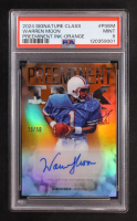 Warren Moon 2024 Topps Signature Class Preeminent Ink-Orange Refractors Auto #PI-WM #39/50 (PSA 9) at PristineAuction.com
