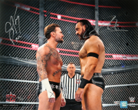 CM Punk & Drew McIntyre Signed WWE Bad Blood 16x20 Photo (Fanatics) at PristineAuction.com