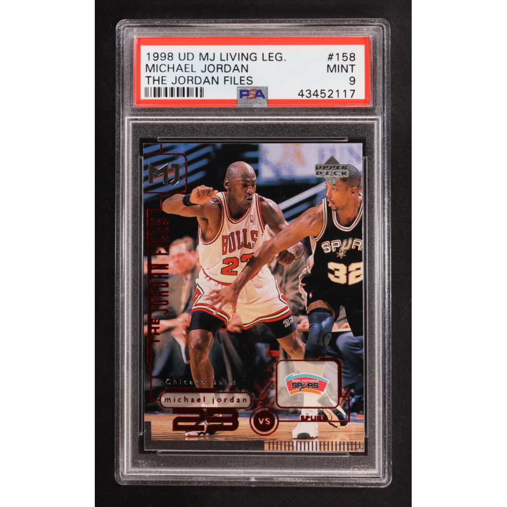 Michael Jordan 1998 Upper Deck Michael Jordan Living Legend #158 JF/San Antonio (PSA 9) at PristineAuction.com