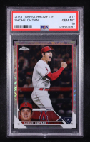 Shohei Ohtani 2023 Topps Chrome Logofractor #17 (PSA 10) at PristineAuction.com