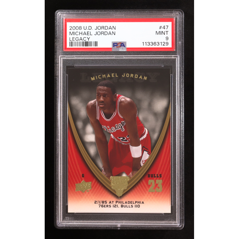 Michael Jordan 2008-09 Upper Deck Michael Jordan Legacy Collection #47 Game 47 (PSA 9) at PristineAuction.com