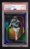 Trevor Lawrence 2022 Panini Select Blue Prizm #349 #21/99 (PSA 10) at PristineAuction.com