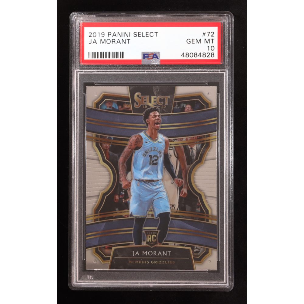 Ja Morant 2019-20 Panini Select #72 RC (PSA 10) at PristineAuction.com