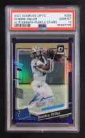 Kendre Miller 2023 Panini Donruss Optic Purple Stars Autographs #284 #17/35 (PSA 10) at PristineAuction.com