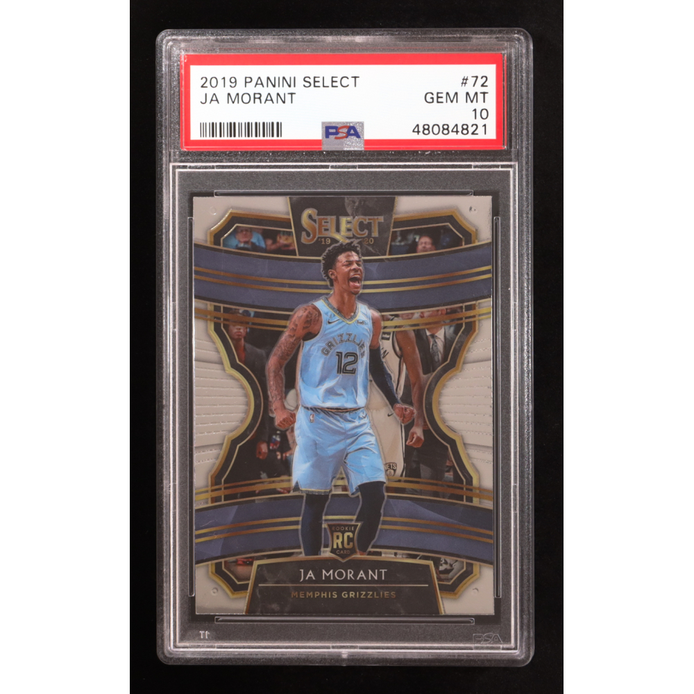 Ja Morant 2019-20 Panini Select #72 RC (PSA 10) at PristineAuction.com
