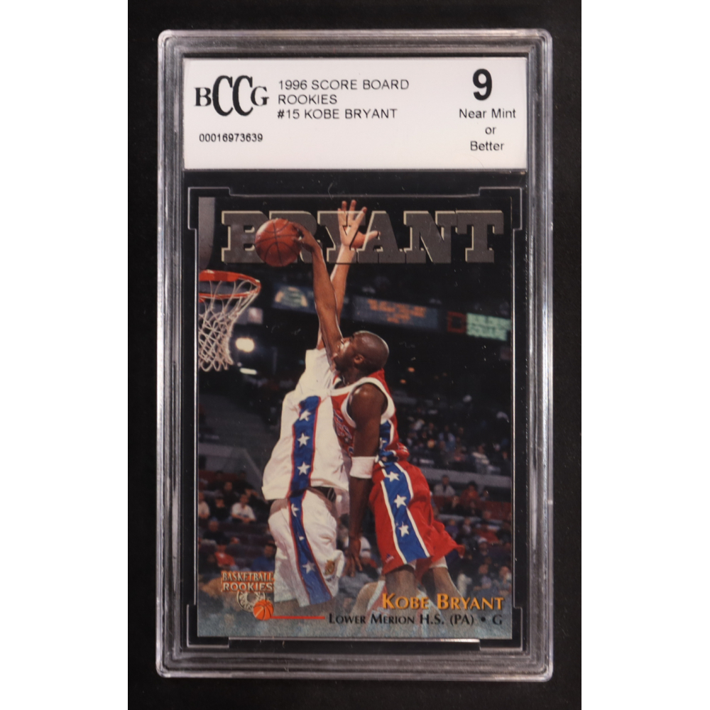Kobe Bryant 1996 Score Board Rookies #15 RC (BCCG 9) at PristineAuction.com