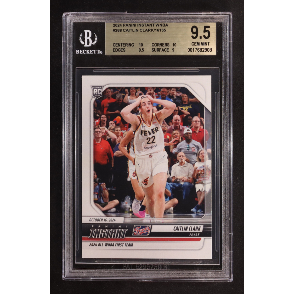 Caitlin Clark 2024 Panini Instant WNBA #268 RC (BGS 9.5) at PristineAuction.com