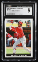 Shohei Ohtani 2018 Leaf National Convention Shohei Ohtani #Rookie03 RC (CGC 9) at PristineAuction.com