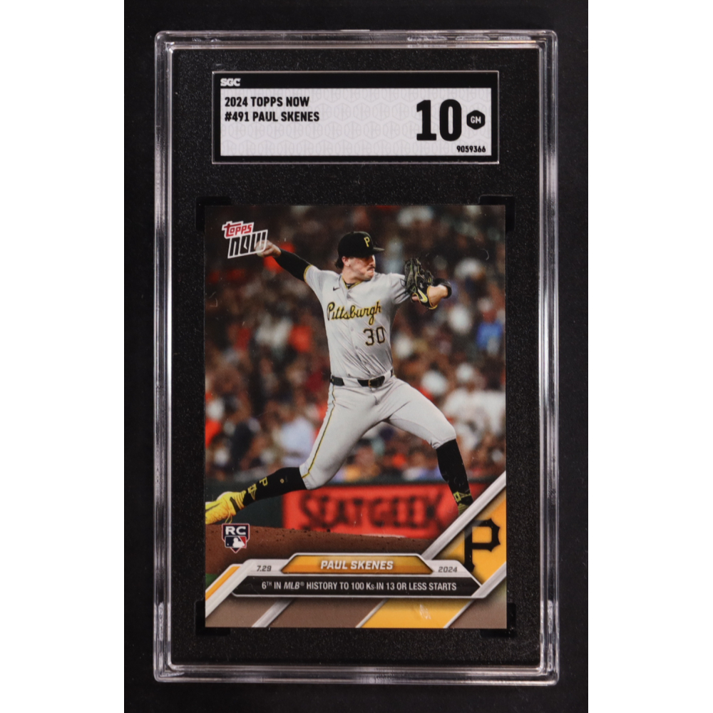 Paul Skenes 2024 Topps Now #491 RC (SGC 10) at PristineAuction.com