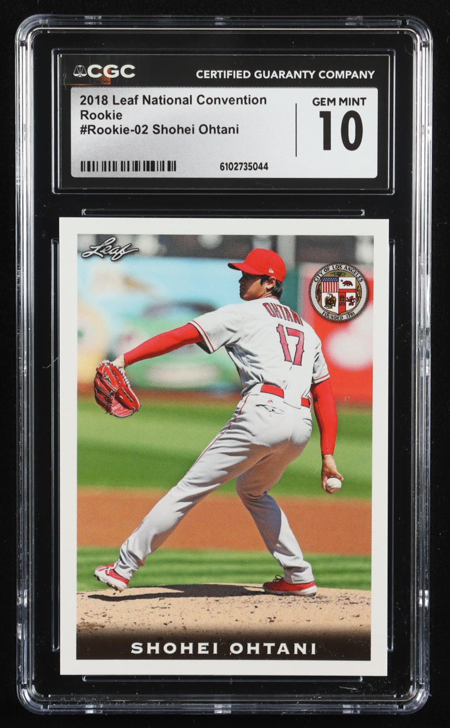 Shohei Ohtani 2018 Leaf National Convention Shohei Ohtani #Rookie02 RC (CGC 10) at PristineAuction.com Shohei Ohtani 2018 Leaf National Convention Shohei Ohtani #Rookie02 RC (CGC 10) at PristineAuction.com