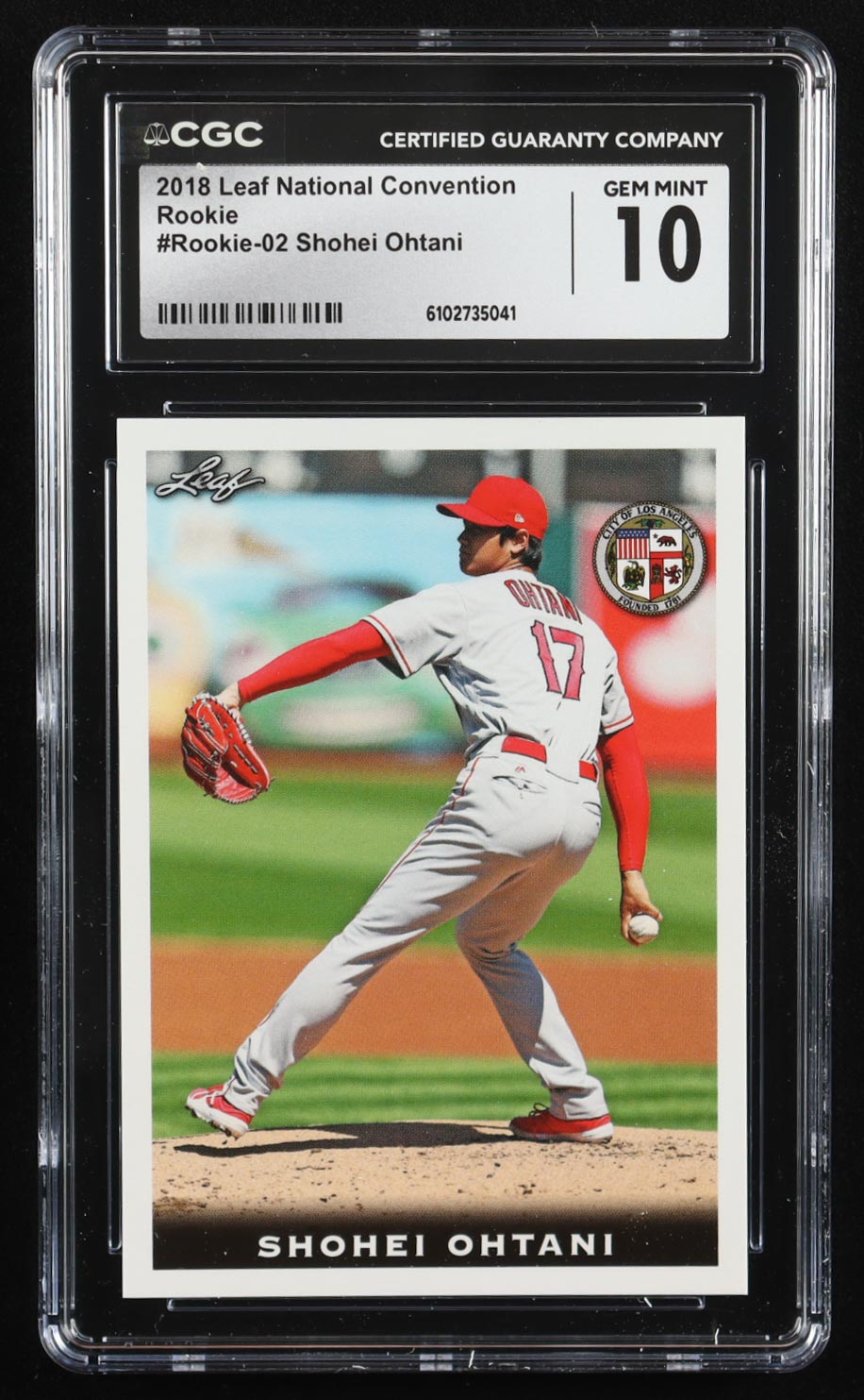 Shohei Ohtani 2018 Leaf National Convention Shohei Ohtani #Rookie02 RC (CGC 10) at PristineAuction.com Shohei Ohtani 2018 Leaf National Convention Shohei Ohtani #Rookie02 RC (CGC 10) at PristineAuction.com