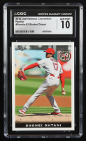 Shohei Ohtani 2018 Leaf National Convention Shohei Ohtani #Rookie02 RC (CGC 10) at PristineAuction.com