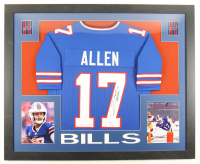 Josh Allen Signed Custom Framed Jersey Display (Beckett) at PristineAuction.com