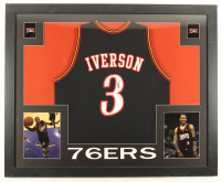 Allen Iverson Signed Custom Framed Jersey Display (JSA) at PristineAuction.com