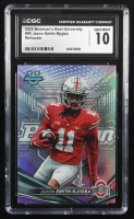 Jaxon Smith-Njigba 2022 Bowman's Best University Refractors #90 RC (CGC 10) at PristineAuction.com