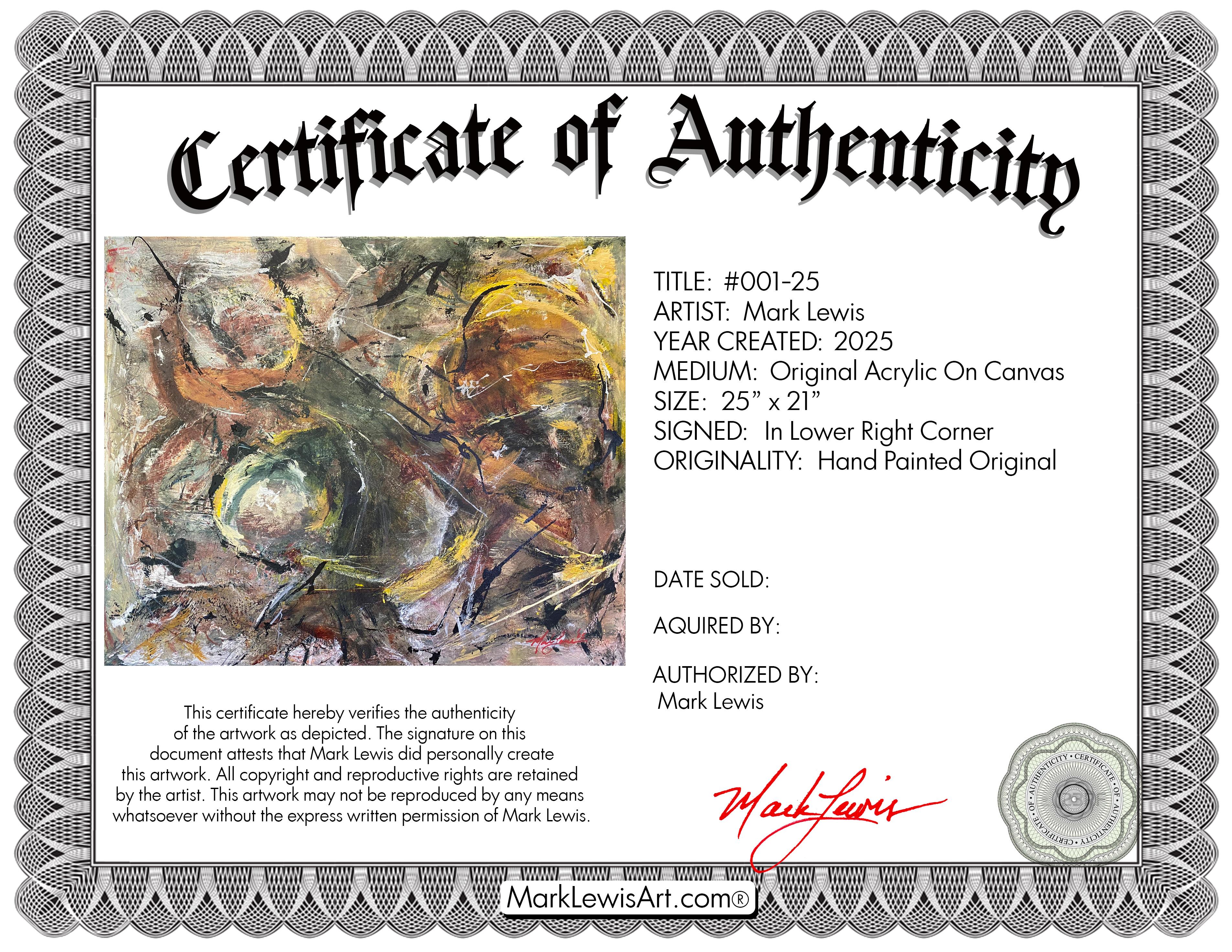 Mark Lewis Original Custom Framed Abstract Painting On Canvas (Lewis) at PristineAuction.com Mark Lewis Original Custom Framed Abstract Painting On Canvas (Lewis) at PristineAuction.com