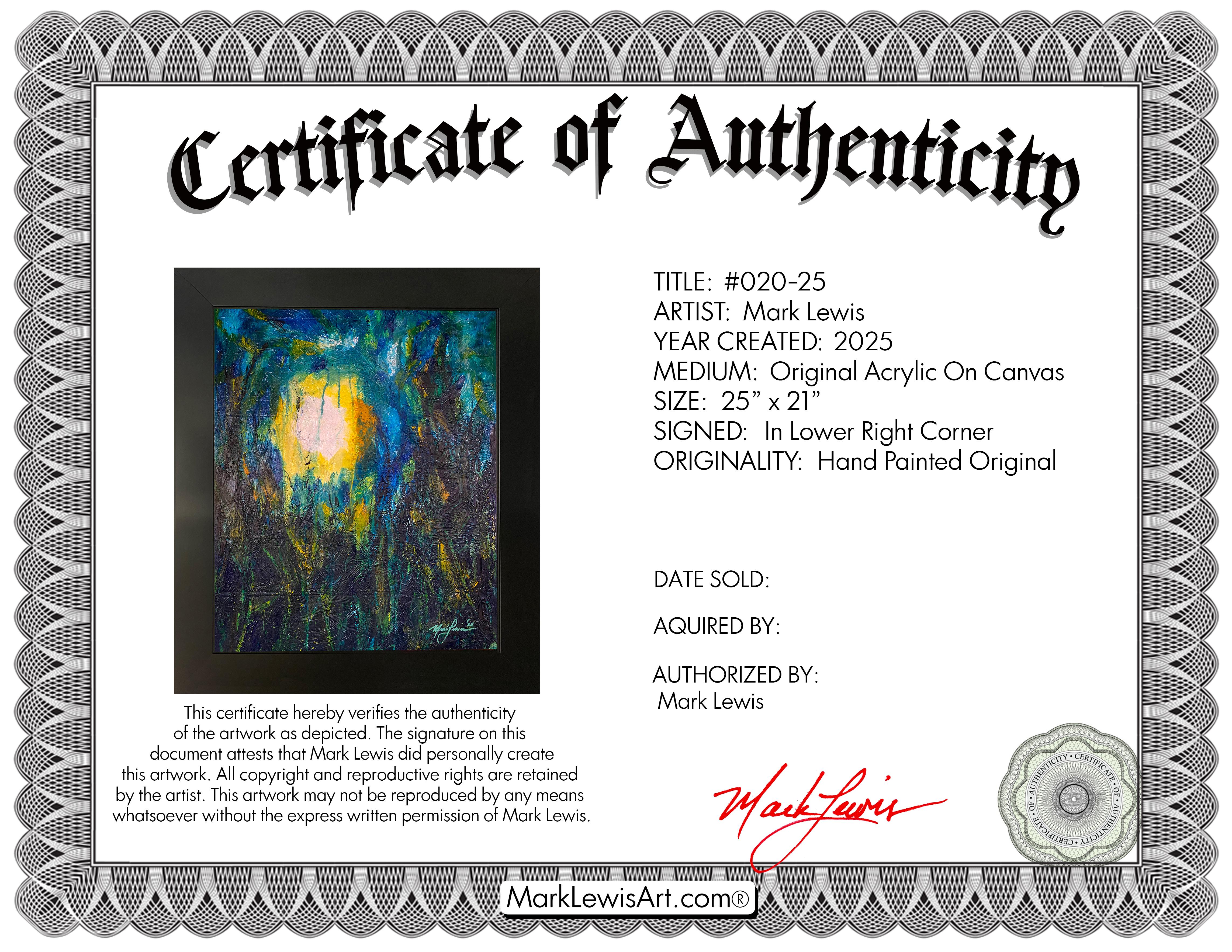 Mark Lewis Original Custom Framed Abstract Painting On Canvas (Lewis) at PristineAuction.com Mark Lewis Original Custom Framed Abstract Painting On Canvas (Lewis) at PristineAuction.com