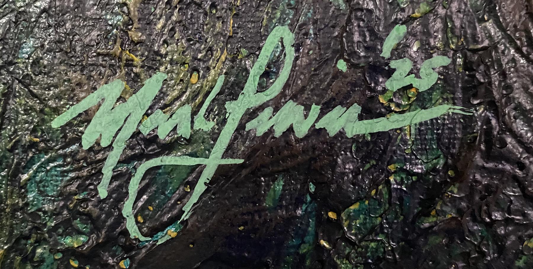 Mark Lewis Original Custom Framed Abstract Painting On Canvas (Lewis) at PristineAuction.com Mark Lewis Original Custom Framed Abstract Painting On Canvas (Lewis) at PristineAuction.com