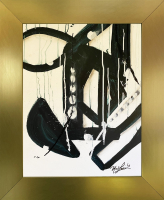Mark Lewis Original Custom Framed Abstract Painting On Canvas (Lewis) at PristineAuction.com
