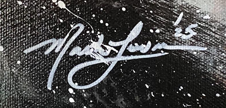 Mark Lewis Original Custom Framed Abstract Painting On Canvas (Lewis) at PristineAuction.com Mark Lewis Original Custom Framed Abstract Painting On Canvas (Lewis) at PristineAuction.com