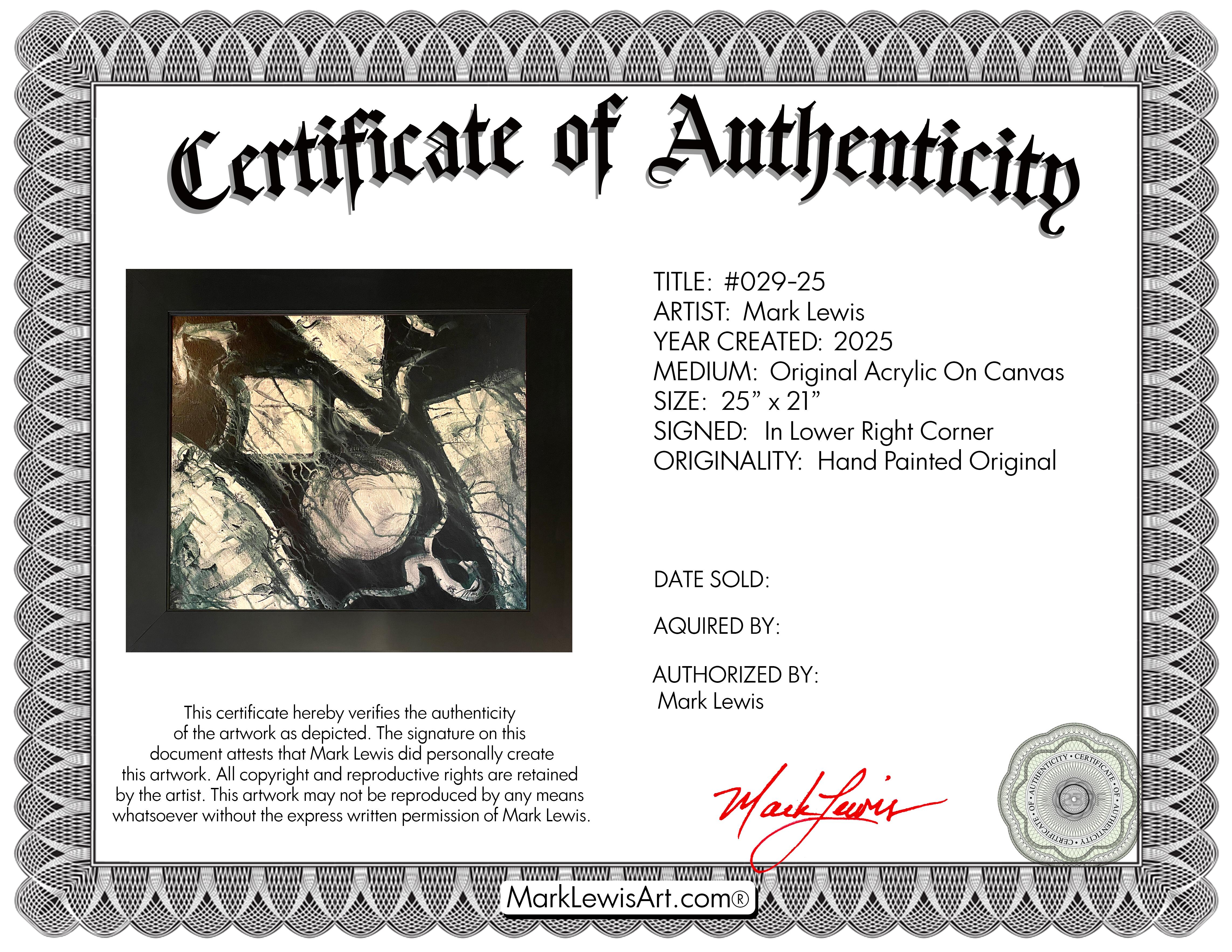 Mark Lewis Original Custom Framed Abstract Painting On Canvas (Lewis) at PristineAuction.com Mark Lewis Original Custom Framed Abstract Painting On Canvas (Lewis) at PristineAuction.com