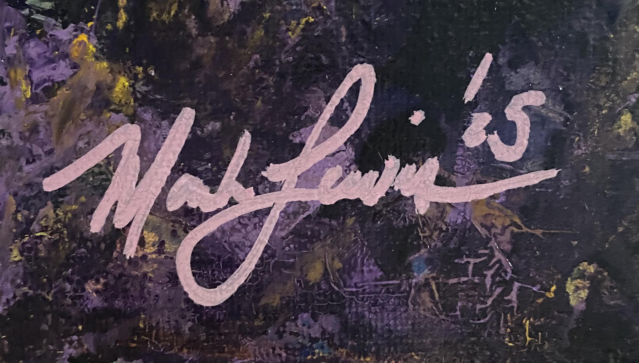 Mark Lewis Original Custom Framed Abstract Painting On Canvas (Lewis) at PristineAuction.com Mark Lewis Original Custom Framed Abstract Painting On Canvas (Lewis) at PristineAuction.com