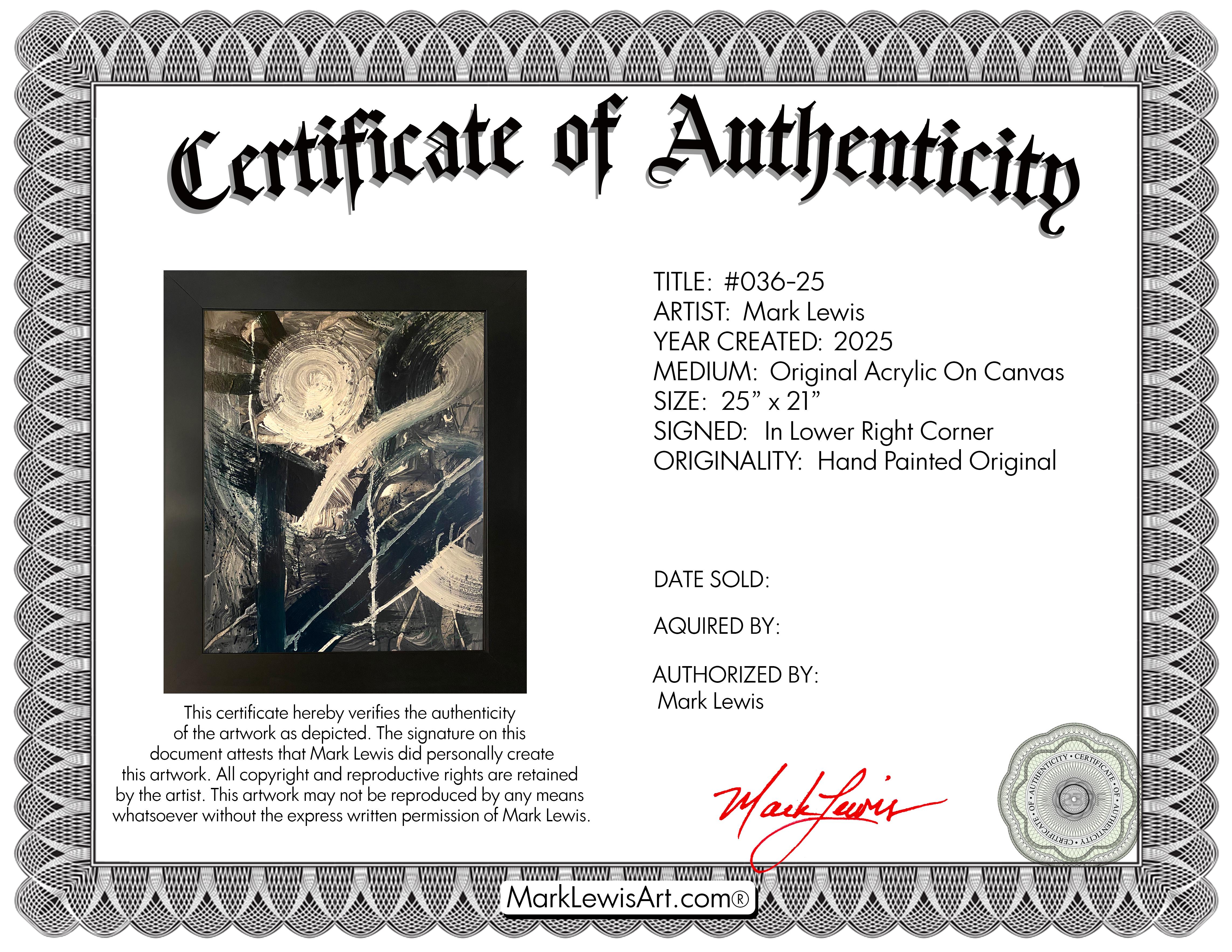 Mark Lewis Original Custom Framed Abstract Painting On Canvas (Lewis) at PristineAuction.com Mark Lewis Original Custom Framed Abstract Painting On Canvas (Lewis) at PristineAuction.com