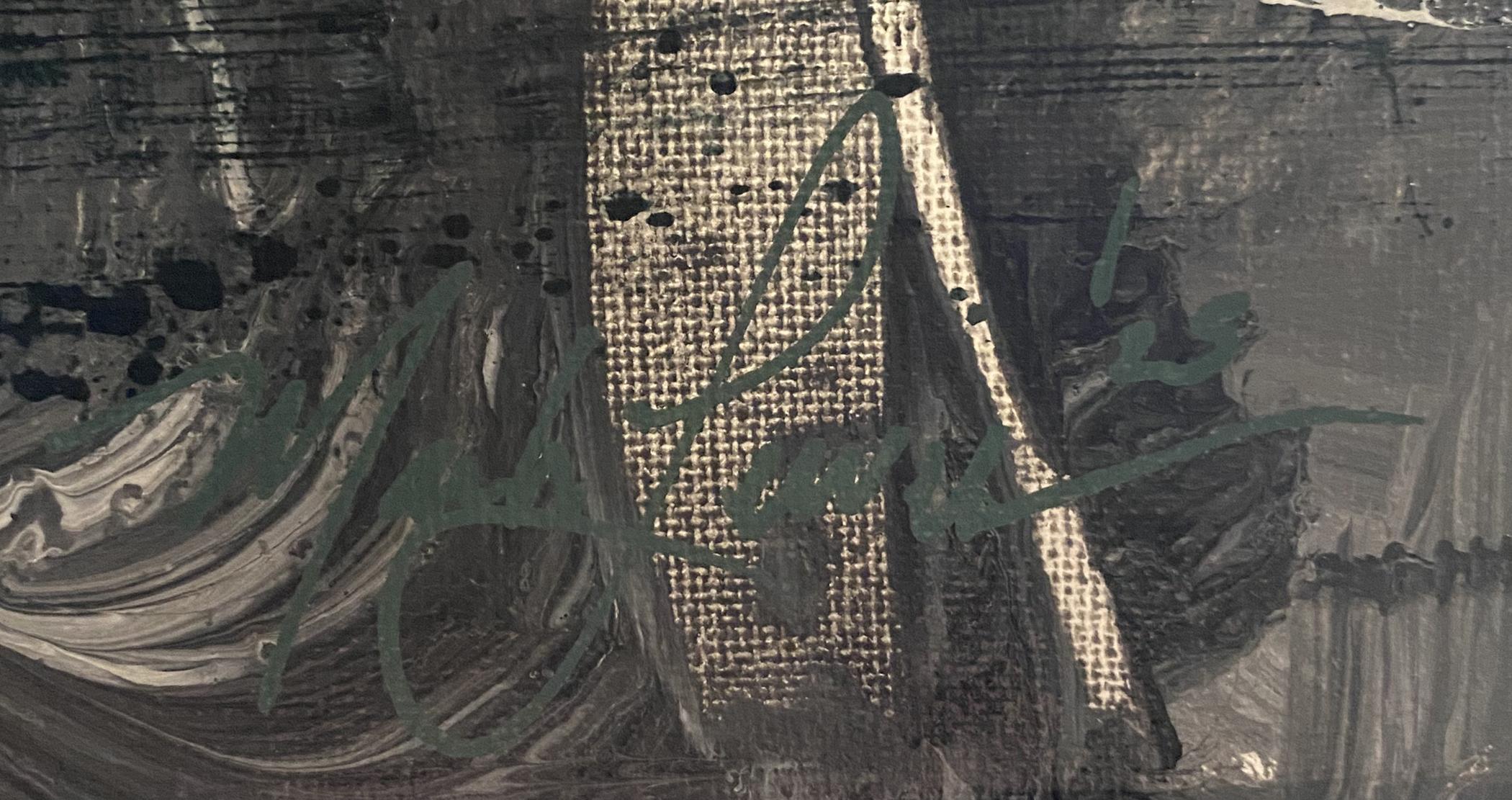 Mark Lewis Original Custom Framed Abstract Painting On Canvas (Lewis) at PristineAuction.com Mark Lewis Original Custom Framed Abstract Painting On Canvas (Lewis) at PristineAuction.com