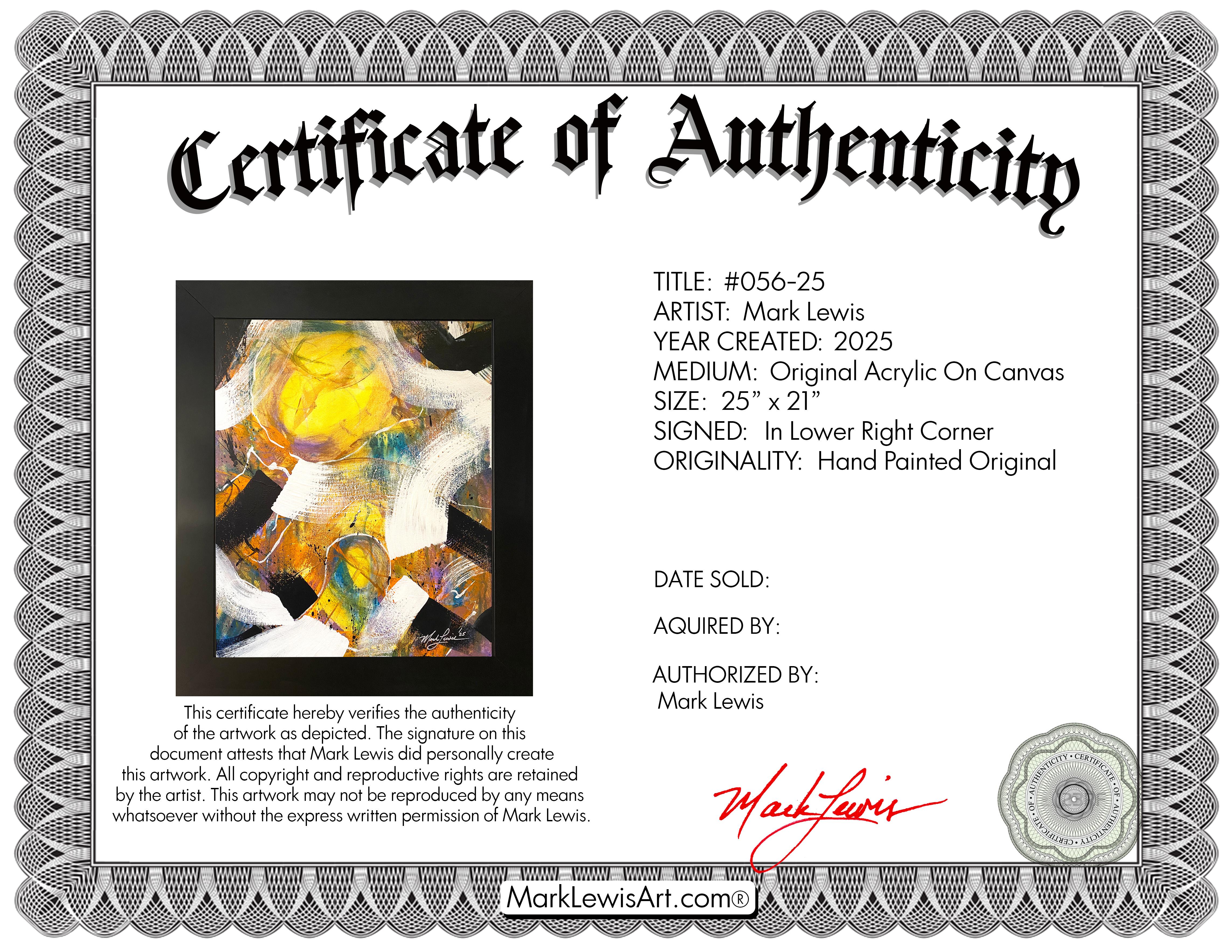 Mark Lewis Original Custom Framed Abstract Painting On Canvas (Lewis) at PristineAuction.com Mark Lewis Original Custom Framed Abstract Painting On Canvas (Lewis) at PristineAuction.com