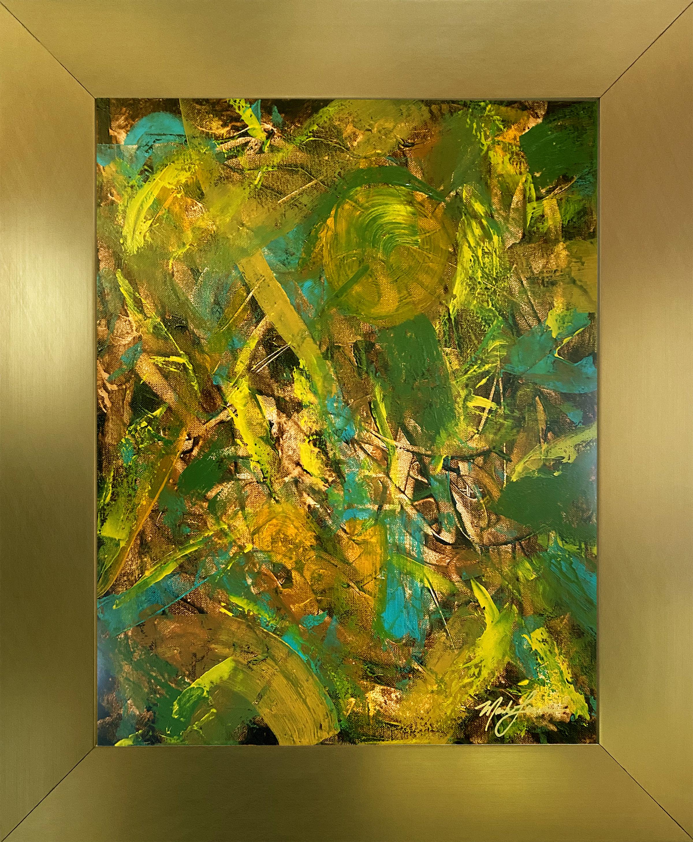 Mark Lewis Original Custom Framed Abstract Painting On Canvas (Lewis) at PristineAuction.com Mark Lewis Original Custom Framed Abstract Painting On Canvas (Lewis) at PristineAuction.com