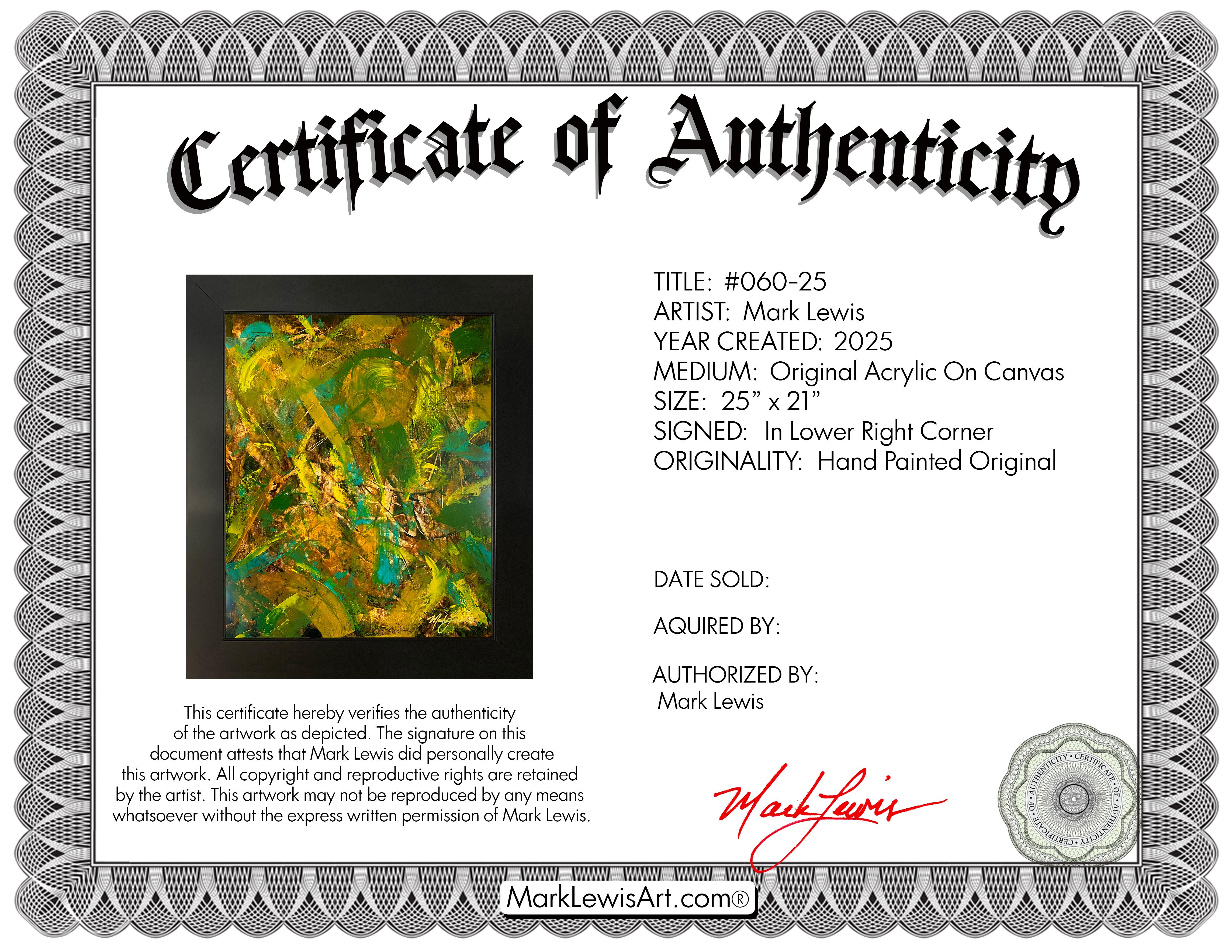 Mark Lewis Original Custom Framed Abstract Painting On Canvas (Lewis) at PristineAuction.com Mark Lewis Original Custom Framed Abstract Painting On Canvas (Lewis) at PristineAuction.com