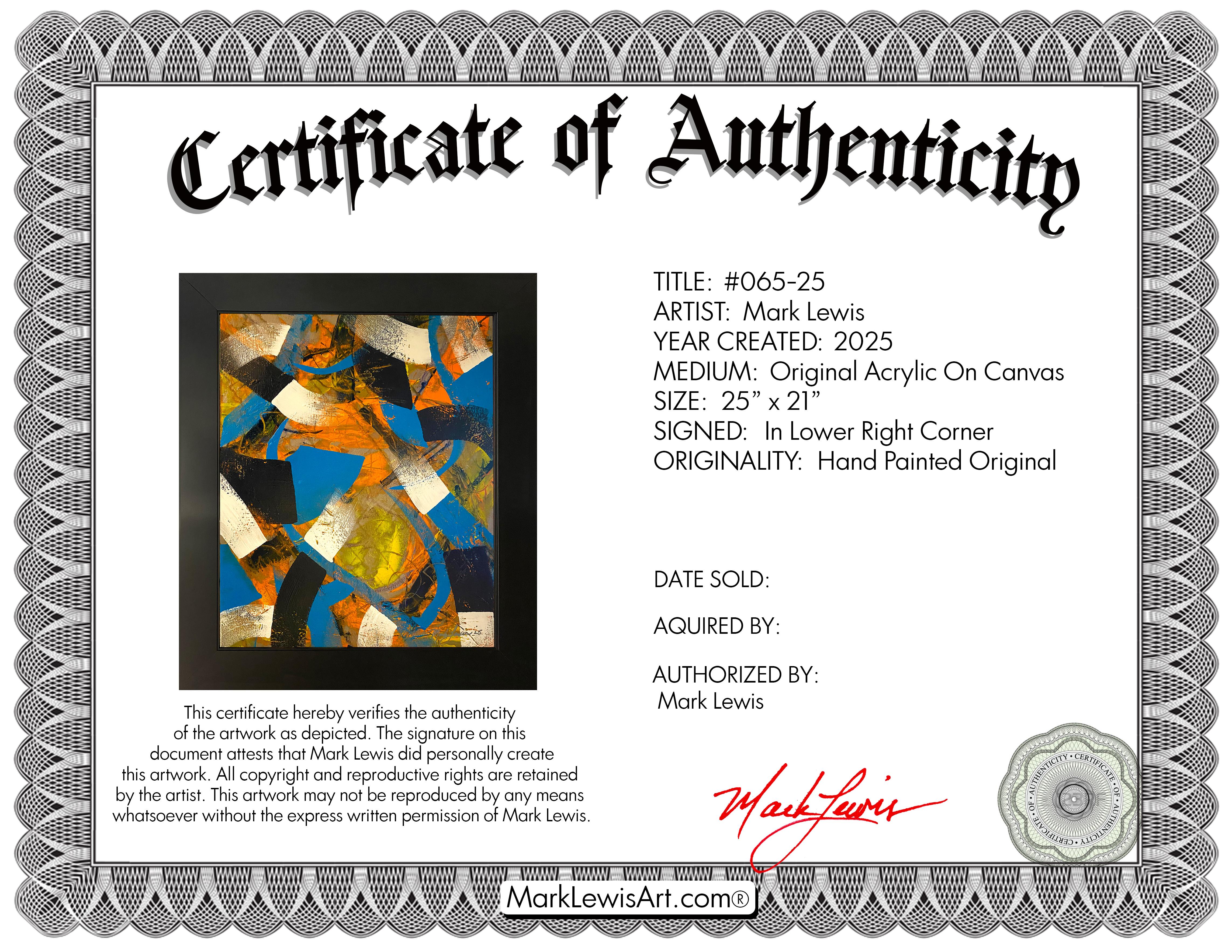 Mark Lewis Original Custom Framed Abstract Painting On Canvas (Lewis) at PristineAuction.com Mark Lewis Original Custom Framed Abstract Painting On Canvas (Lewis) at PristineAuction.com