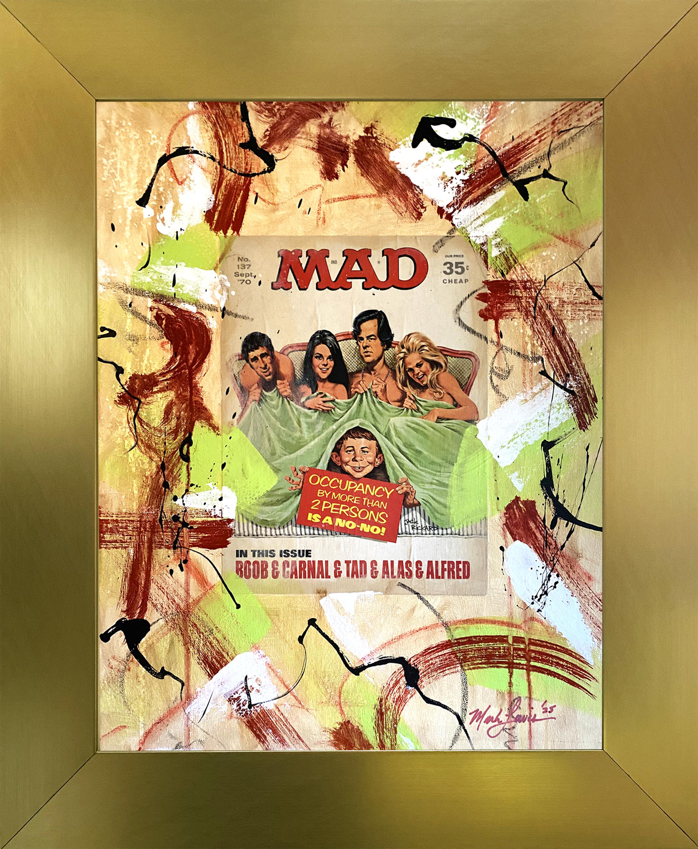 Mark Lewis Original Custom Framed Abstract Painting On Canvas (Lewis) at PristineAuction.com Mark Lewis Original Custom Framed Abstract Painting On Canvas (Lewis) at PristineAuction.com