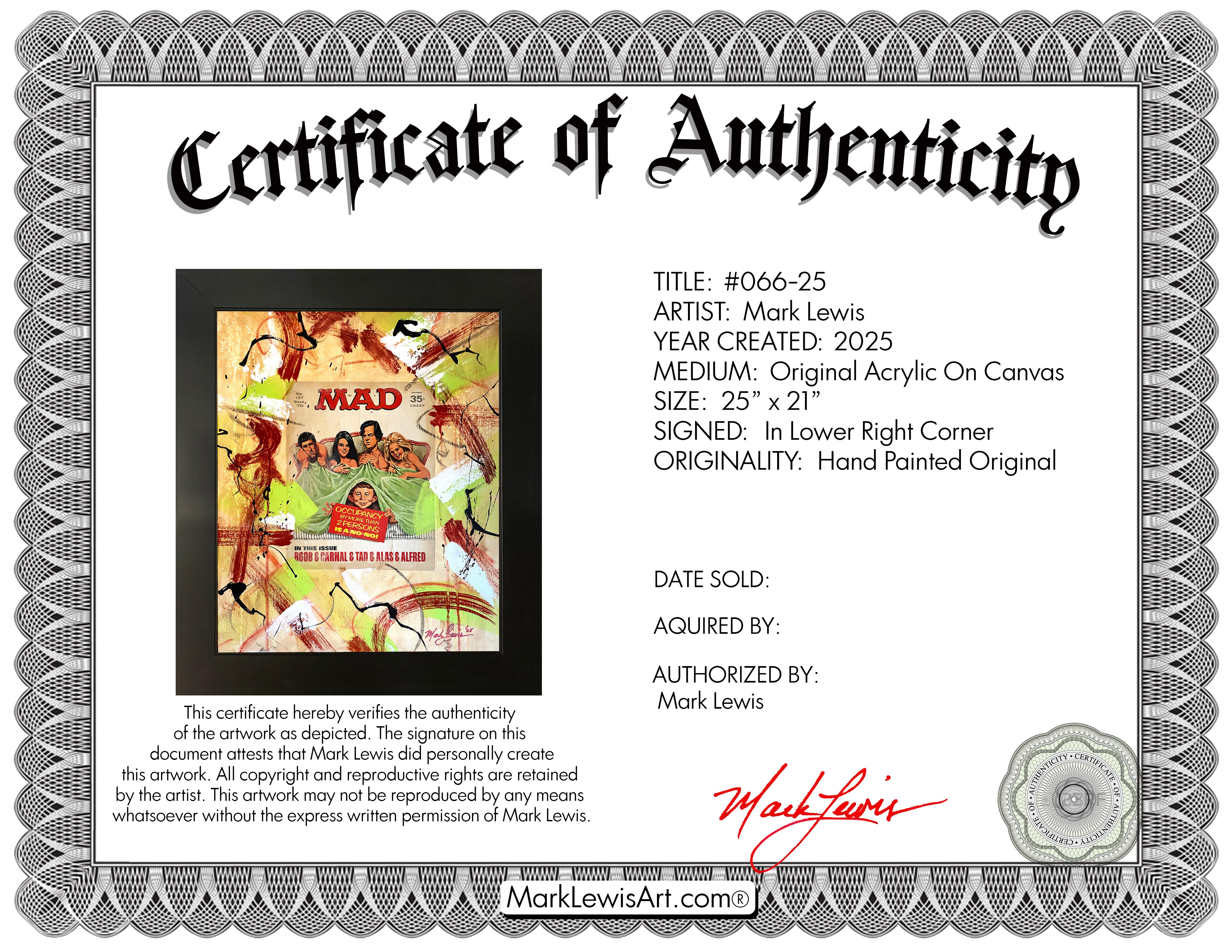 Mark Lewis Original Custom Framed Abstract Painting On Canvas (Lewis) at PristineAuction.com Mark Lewis Original Custom Framed Abstract Painting On Canvas (Lewis) at PristineAuction.com