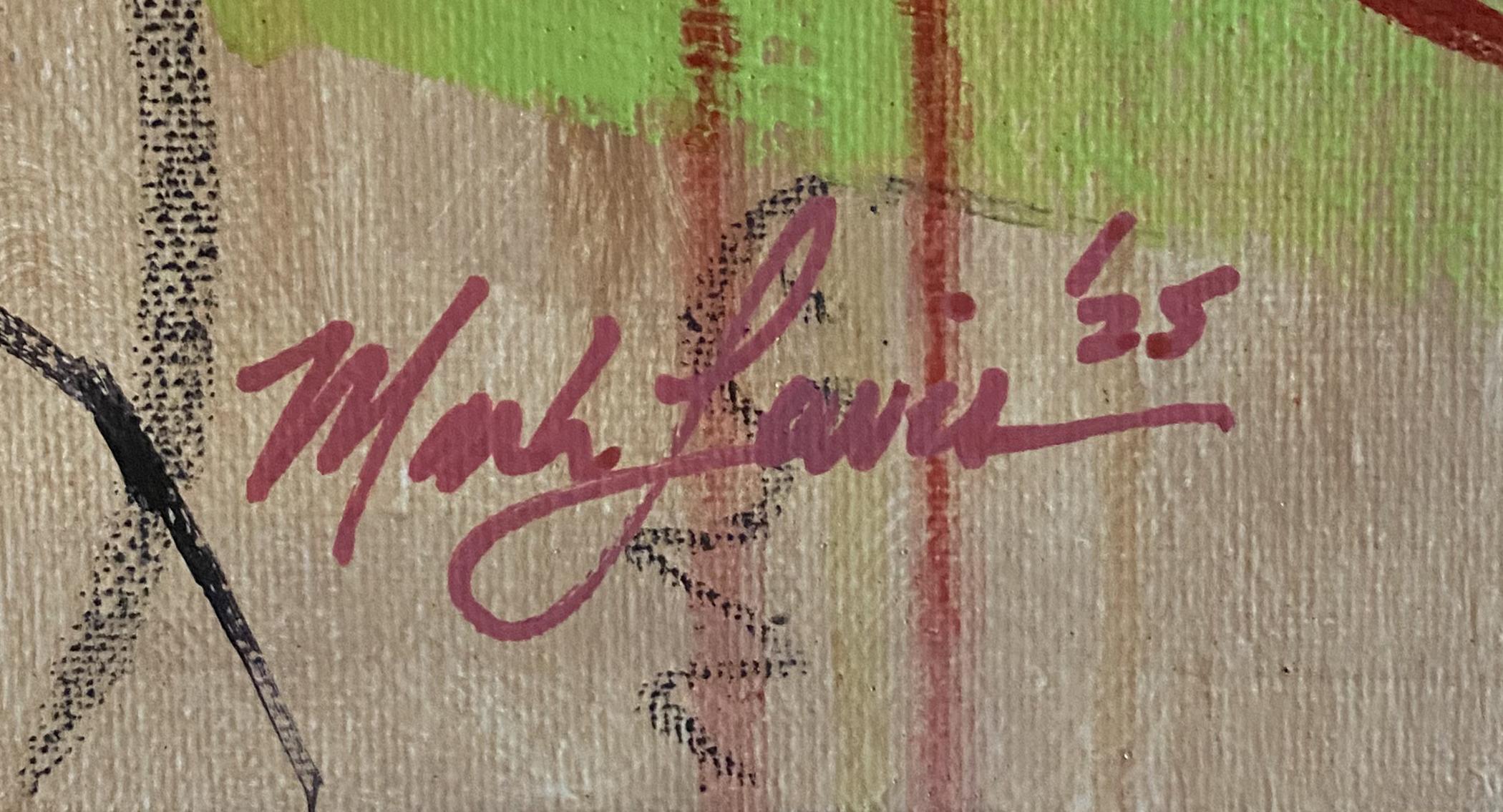 Mark Lewis Original Custom Framed Abstract Painting On Canvas (Lewis) at PristineAuction.com Mark Lewis Original Custom Framed Abstract Painting On Canvas (Lewis) at PristineAuction.com