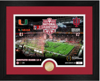 Indiana Hoosiers LE "2025-26 National Champions Celebration" Custom Framed Photo with Bronze Coin at PristineAuction.com